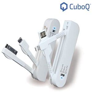 CuboQ Multi USB Cable, 3 in 1 Fast Charging and data Cable for iPhone and android