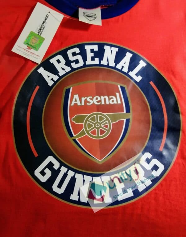 Unityj Uk Clothing Arsenal A.F.C Official Gunners Kids Pyjamas Set 3 07