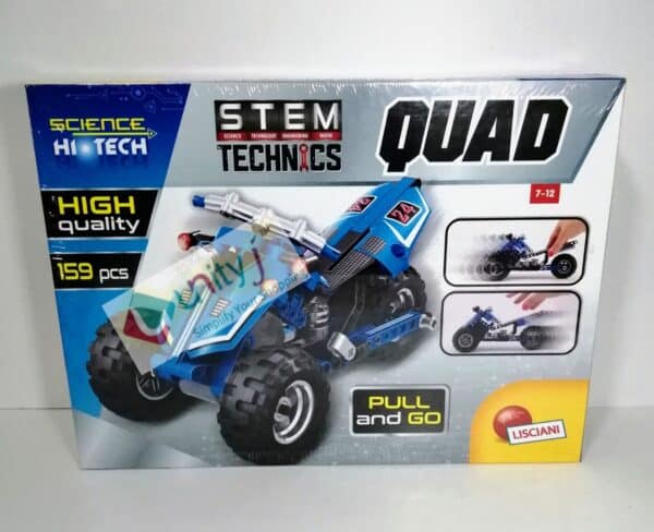 Unityj Uk Toys Lisciani Science Hi Tech STEM Technics Build And Play Quad,159 Pieces EX77298 147