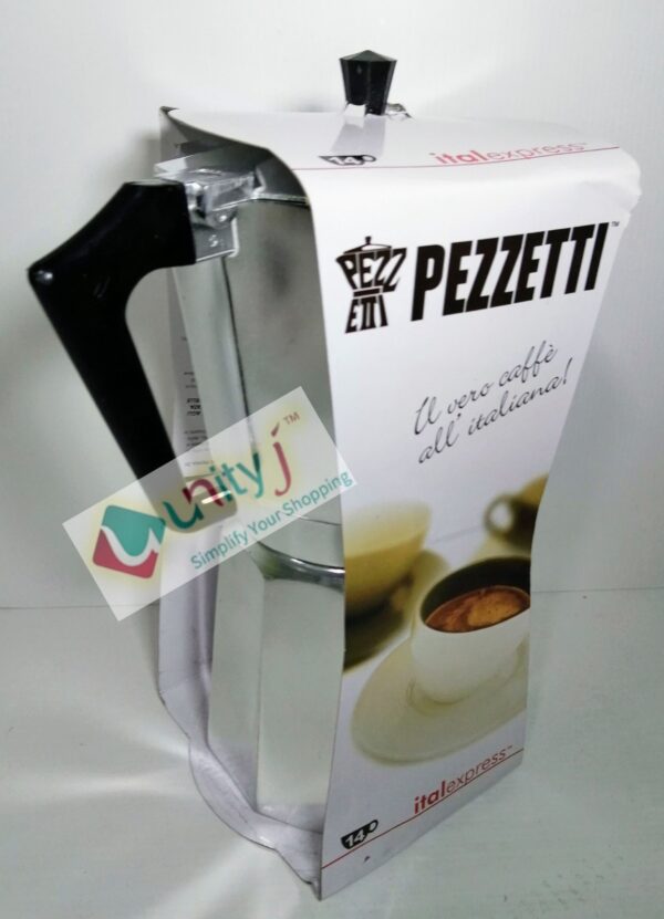 Unityj Uk Kitchen Appliances Pezzetti ItalExpress Coffee Maker In Aluminium 14 Cups Centimeters Silver 1 502
