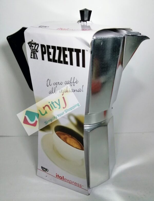 Unityj Uk Kitchen Appliances Pezzetti ItalExpress Coffee Maker In Aluminium 14 Cups Centimeters Silver 2 503