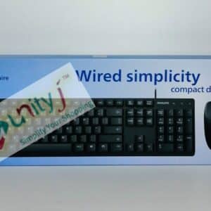 Unityj Uk Computers Philips SPT6254 Wired Keyboard Mouse Combo UK English Layout 538