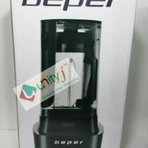 Unityj Uk Kitchen Appliances Beper BP.620 Vacuum Blender, Stainless Steel,Black, 1 Litre 533