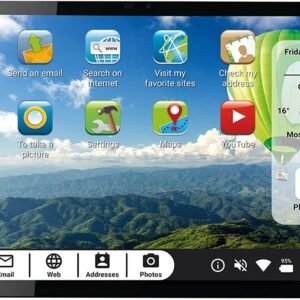 Unityj Uk Mobilephones Ordissimo Celia 10 Inch Tablet For Seniors + Keyboard Case (French Layout) 86