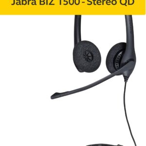 Unityj Uk Audio Video Jabra Biz 1500 Quick Disconnect On Ear Stereo Headset 1 113