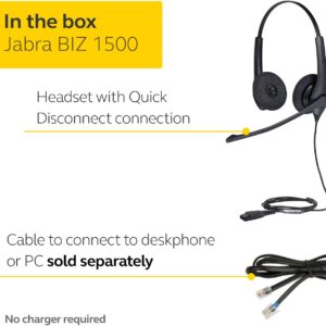 Unityj Uk Audio Video Jabra Biz 1500 Quick Disconnect On Ear Stereo Headset 4 110