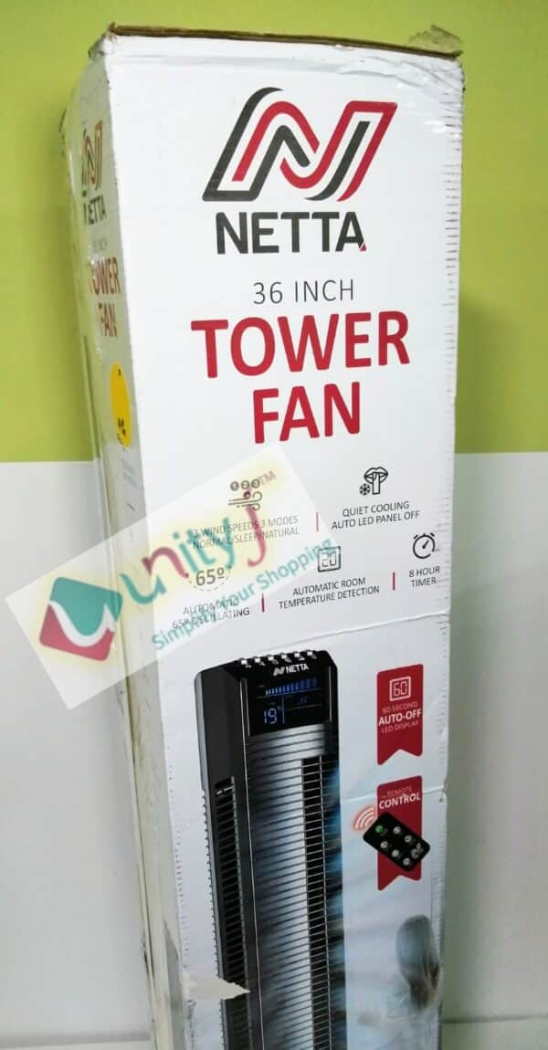 Unityj Uk Office Used NETTA Tower Fan, 36 Inch 304