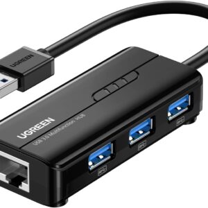 Unityj Uk Computers UGREEN 4 In 1 USB Hub To Ethernet Adapter 772