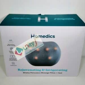 Unityj Uk Health Homedics Rejuvenating & Invigorating Shiatsu Percussion Massage Pillow+Heat 362