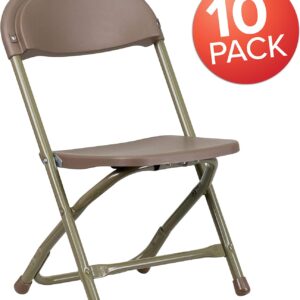 Unityj Uk Household MEQATS 10 Pack Kids Plastic Folding Chairs, 323