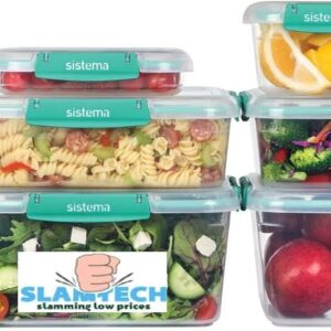 Unityj Uk Kitchen Sistema Klip IT Plus Food Storage Set With Lids, 10 Piece, Plastic 91