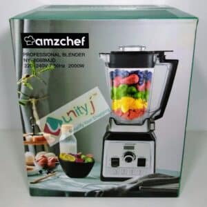 Unityj Uk Kitchen Appliances AMZCHEF Blender Smoothie Maker 2000W Commercial Blender 1059
