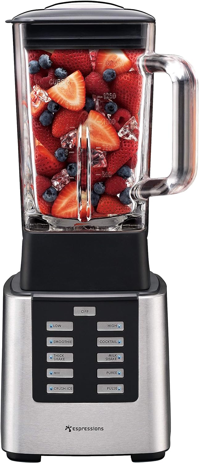 Espressions EP7950 Square Multiblender, 10 Preset Programs, 1.6 Liters