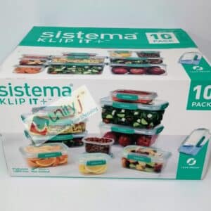 Unityj Uk Kitchen Appliances Sistema Brilliance 6 Piece Food Storage Set With Lids, Plastic 1017