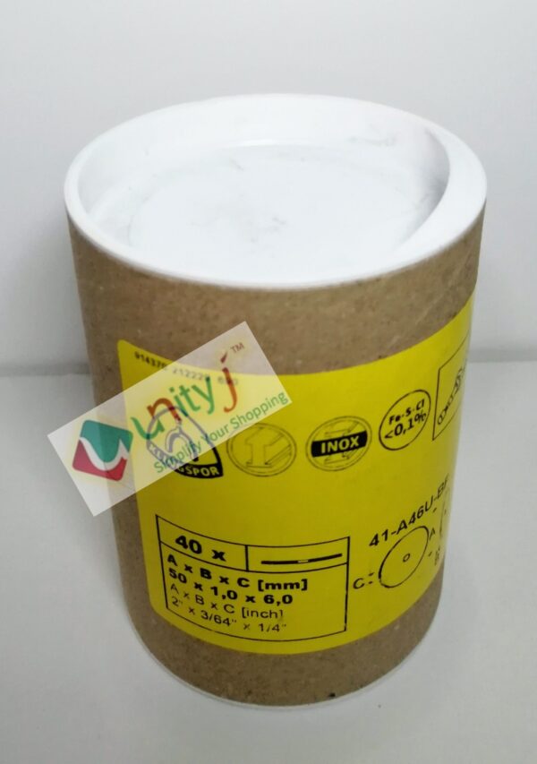 Unityj Uk Tools Klingspor 368881 A 660 R Small Cutting Discs 50x1x6mm Straight 40Pack 1 147