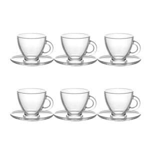 Unityj Uk Kitchen Appliances LAV Roma Coffee Set With Plate, 12 Units 6 Cups And 6 Saucers 1231