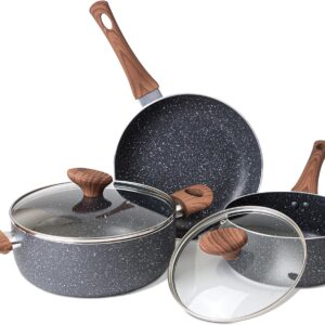 Unityj Uk Kitchen Appliances Nuovva Non Stick Pots And Pans Set 1246