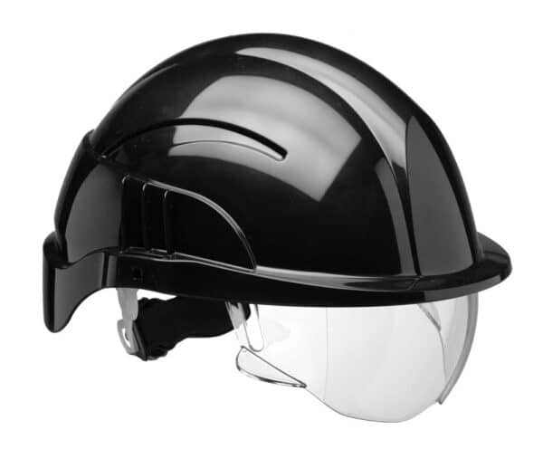 Unityj Uk Industrial Centurion Vision Plus Safety Helmet S10PLUS With Visor Black 139