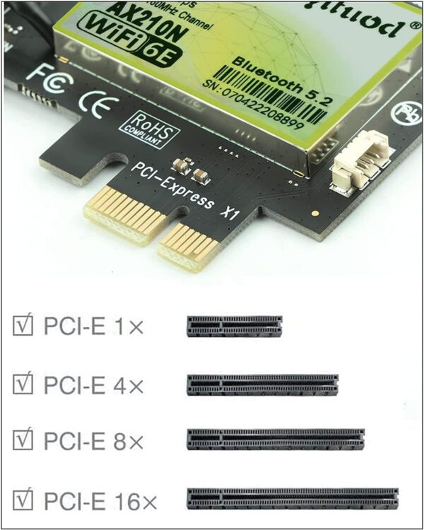 Unityj Uk Computers Ziyituod PCI E WiFi Card 5 1638