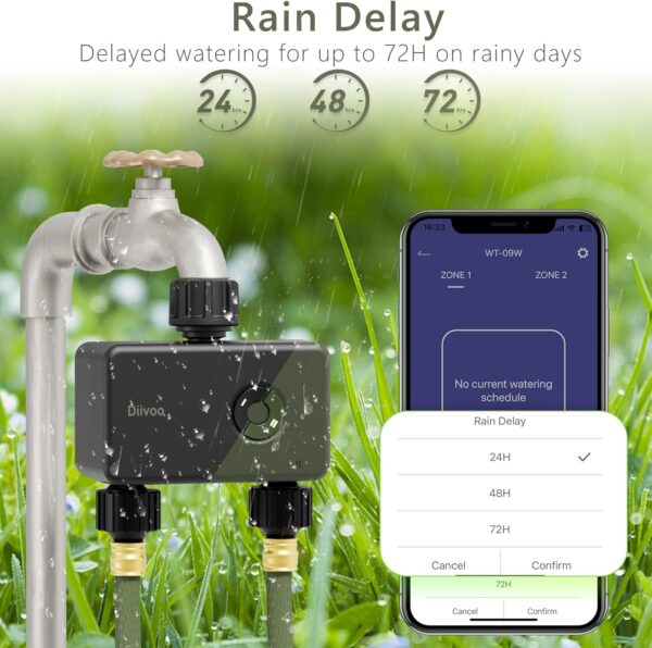 Unityj Uk Household Diivoo WiFi Water Timer 6 558