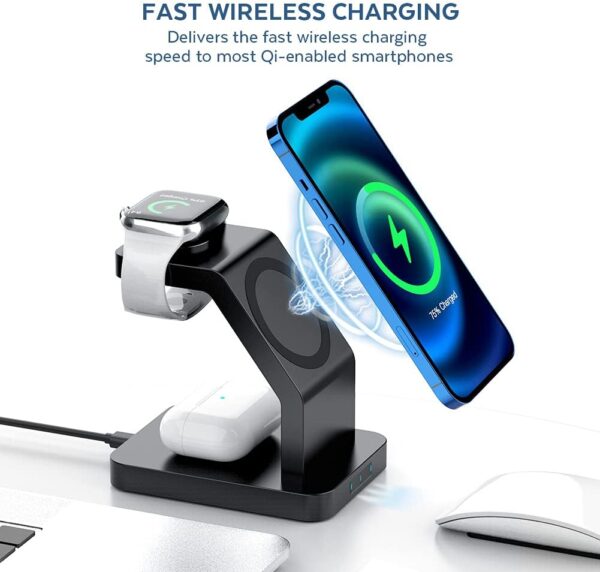 Unityj Uk Telecommunications MEQATS 3 In 1 Wireless Charging Station 4 138