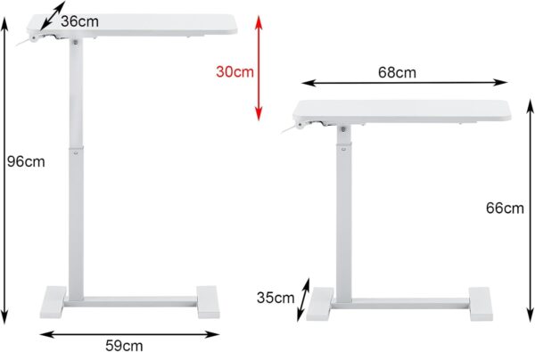 Unityj Uk Computers LeChamp Over Bed Desk With Wheels 1 1756