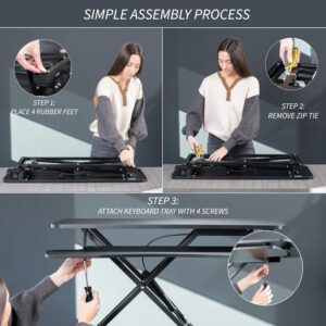 Unityj Uk Computers VIVO Height Adjustable Standing Desk 5 1818