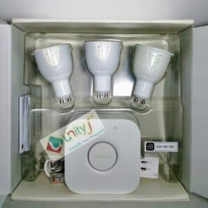 Unityj Uk Lighting Philips 3 Light Smart Bulb Starter Kit + Communication Bridge, White And Colour 144
