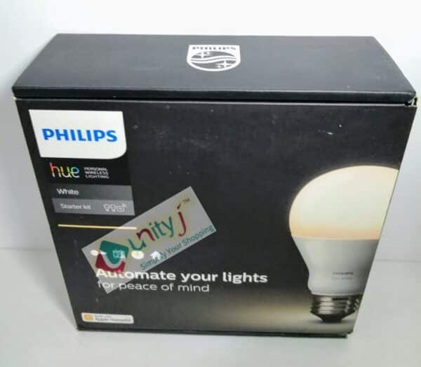 Unityj Uk Lighting Philips Hue White A19 E27 60 W Equivalent Smart Bulb Starter Kit 1 139