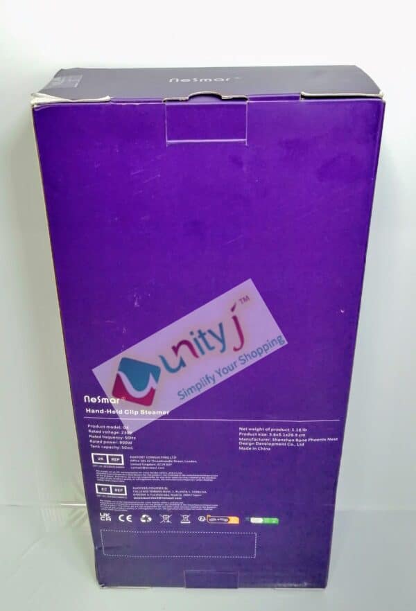 Unityj Uk Appliances Nesmar 3 In 1 Clip Clothes Steamer 1 1033