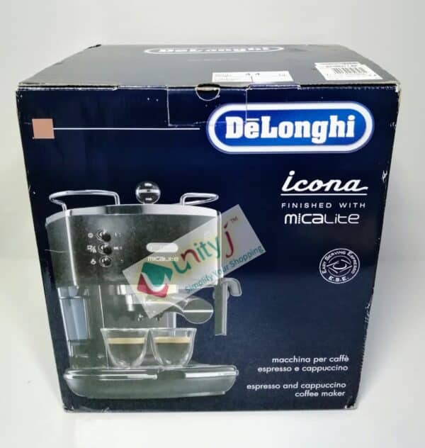 Unityj Uk Kitchen Appliances DeLonghi ECOM311.B Coffee Maker, Icona Micalite 2156