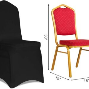 Unityj Uk Household MEQATS Black Color Polyester Chair Covers 1 26