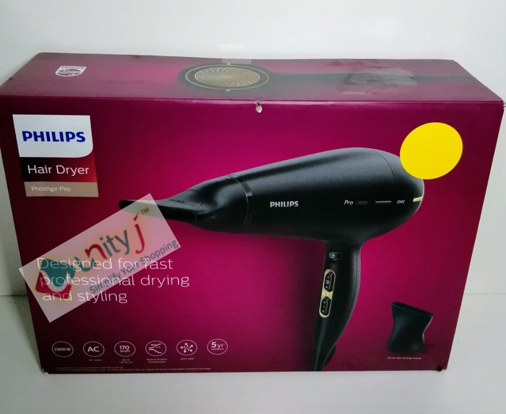 Philips Pro Hair Dryer For Professional Styling HPS920/00, ThermoProtect Technology, 2300 W And 2 Attachments — UnityJ-UK Philips Pro Hair Dryer For Professional Styling HPS920/00, ThermoProtect Technology, 2300 W And 2 Attachments — UnityJ-UK