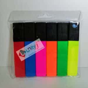 Unityj Uk Office 5 Star Highlighters Chisel Tip 1 147