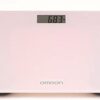 Omron Digital Bathroom Scale HN289 – Slim & Compact Design, 100g Precision, 4-Sensor Technology, Measures in Kg/St/Lb – Ideal for Home, Gym, Weight Management, Health Tracking – Rose – Easy Storage, Battery Included