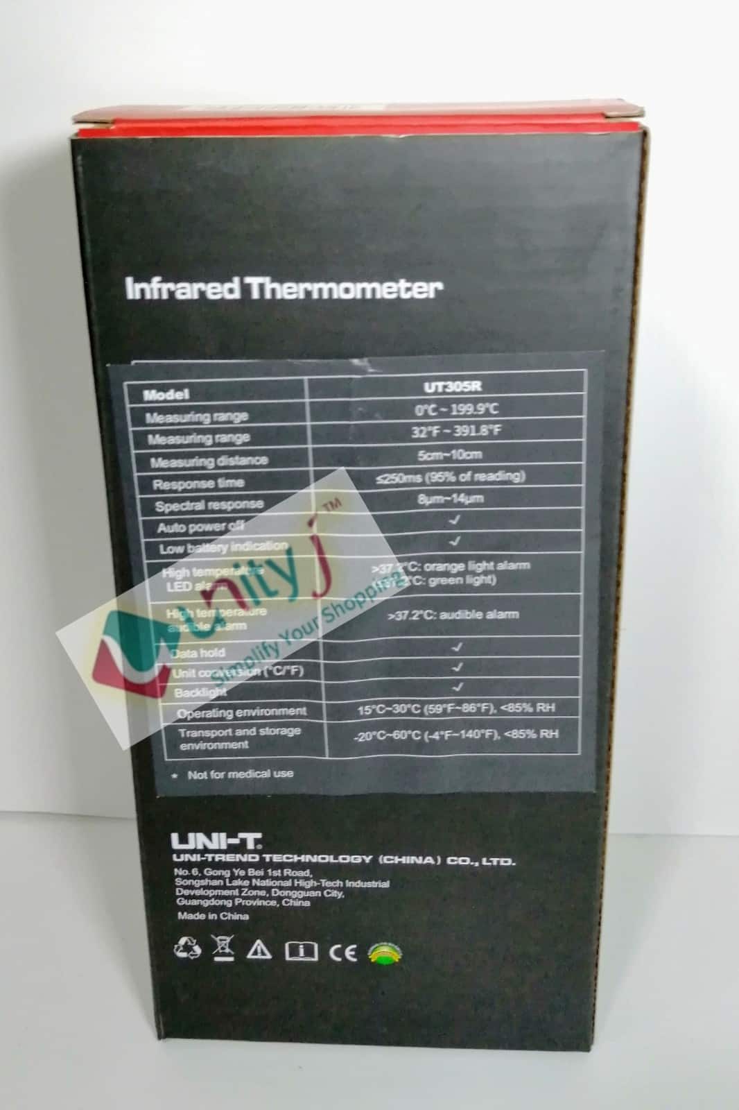 Unityj Uk Health UNI T UT305R Digital Infrared Thermometer 1 244 Unityj Uk Health UNI T UT305R Digital Infrared Thermometer 1 244