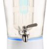 DOMO Cold Drinks Dispenser 4L – LED Illuminated Base, Stainless Steel Tap, Tritan Infuser for Fruit & Herbs, Durable Drink Server, Perfect for Homemade Beverages, Parties, Events, Kitchen, Home, Outdoor BBQs, Easy to Use