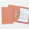 Exacompta A4 Foolscap Folders – Spiral Pocket File, Guildhall Heavyweight Manilla 315gsm, Left-Hand Pocket, For Office, School, or Home Filing, Blue Angel Certified, Pack of 50 – Ref 348-ORGZ