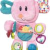 Playskool Stuffed Animal Soft Toy – Fold ‘n Go Elephant, Tummy Time Sensory Playmat for Babies 3+ Months, Travel-Friendly Plush Toy, Machine Washable, Pink Elephant Baby Toy for Home, Nursery, or On-the-Go Use