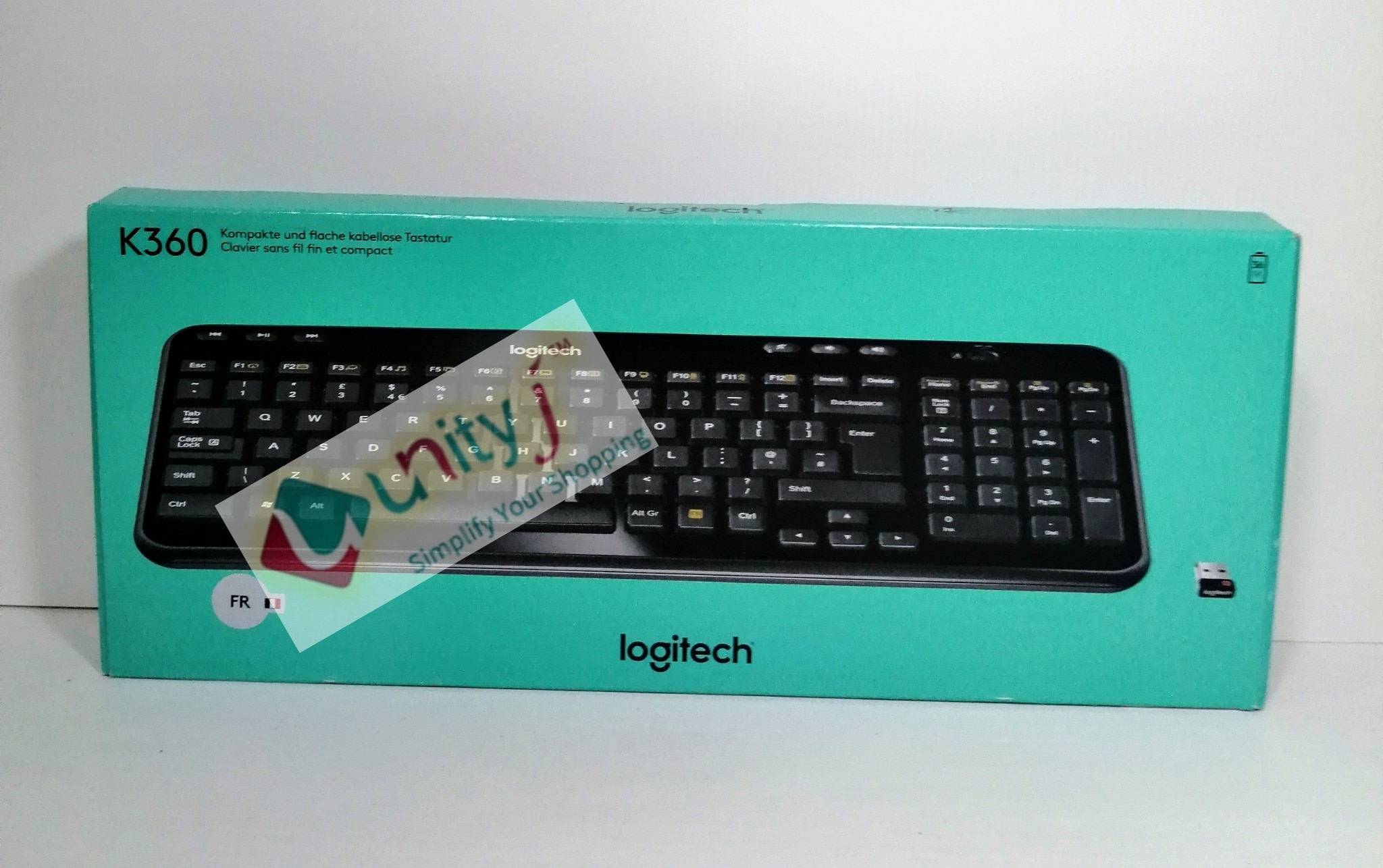 Logitech K360 AZERTY French Layout Compact Wireless For Windows - Black