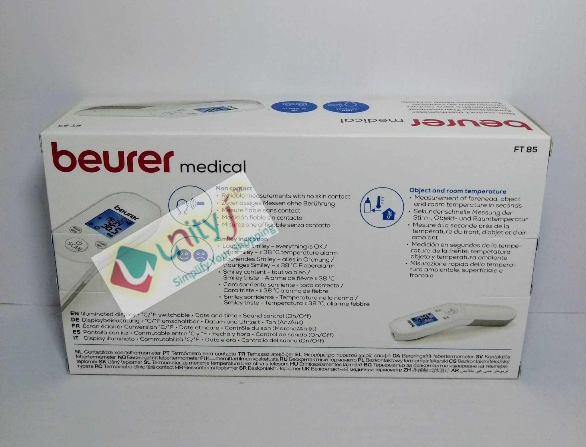 Unityj Uk Health Beurer FT85 Non Contact Clinical Thermometer 1 266 Unityj Uk Health Beurer FT85 Non Contact Clinical Thermometer 1 266