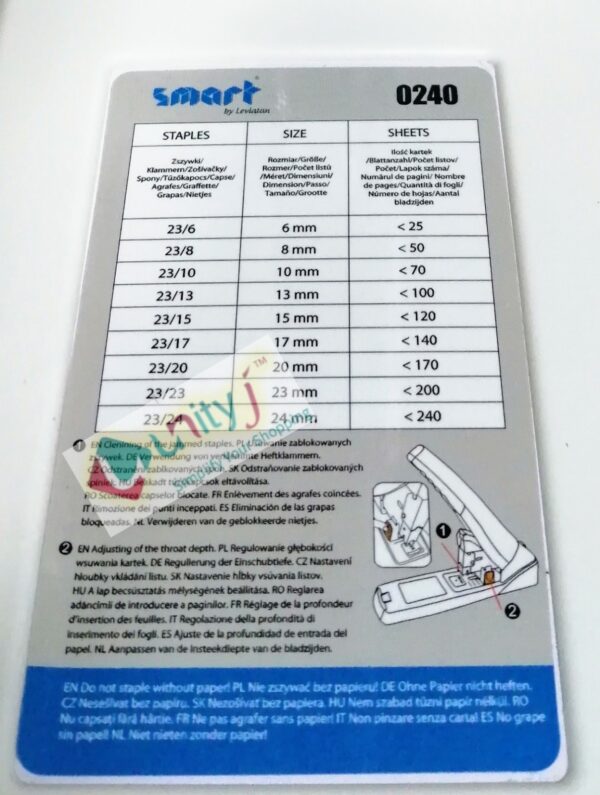 Unityj Uk Office Smart 0240 Stapling Machine 3 244