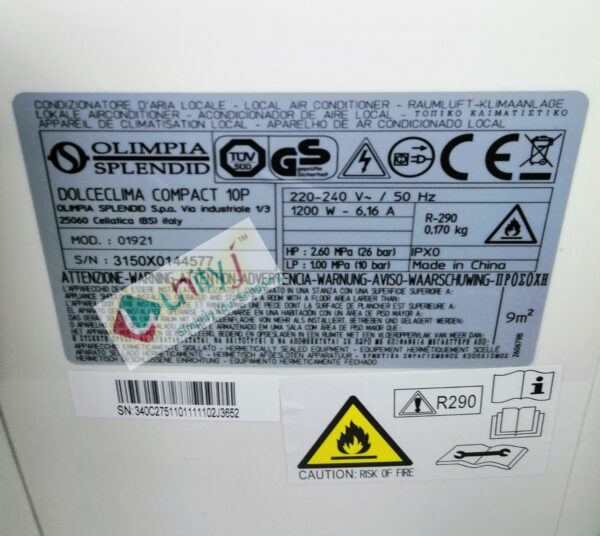 Unityj Uk Appliances Olimpia Splendid 01921 Mobile Air Conditioner 4 353