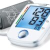 Beurer Upper Arm Blood Pressure Monitor with XL Display, Arrhythmia Detection, Risk Indicator, One-Button Operation – Adult Home Use, Hypertension Control, Seniors, Travel, Clinic, Family Health – BM44