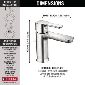 Unityj Uk Bath Delta Modern Single Handle Bathroom Faucet 1 107