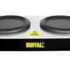Buffalo Twin Coffee Jug Hot Plates L413 – Independent Hotplate Control, Stainless Steel, 220-240V, For Restaurants, Cafés, Catering, Commercial Kitchen, Office, Professional Use