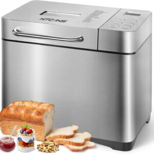 Unityj Uk Kitchen Appliances MEQATS 19 In 1 Stainless Steel Breadmaker 954