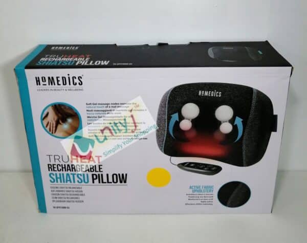 Unityj Uk Health Used HoMedics TRUHEAT Shiatsu Rechargeable Massage Pillow Rechargeable 373