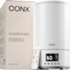 CONX Humidifier for Bedroom 4L – Quiet Ultrasonic, Essential Oil Diffuser, 14.5-Hour Runtime, 360° Nozzle, Auto Shut-Off, Digital Hygrometer, Ideal for Baby Room, Home, Cough & Congestion Relief
