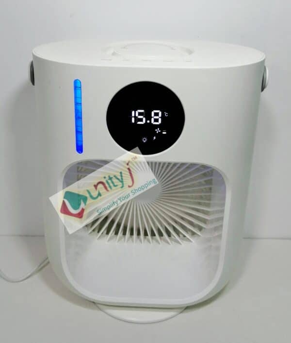 Unityj Uk Appliances MEQATS Portable Evaporative Mini Air Cooler Fan 900ml With Humidifier 525